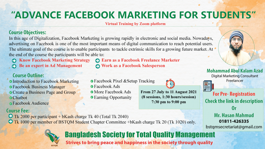 Training on Advanced Facebook Marketing for Students